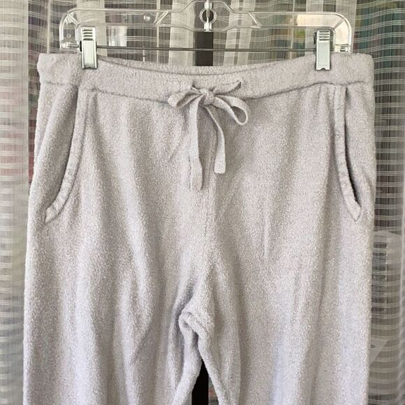 Barefoot Dreams CozyChic Lite Jogger Sleep Pants Women’s Small Light Gray - Picture 3 of 8